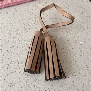 Coach Brown Leather Tassel Accessory great leather hang tassel for handbag